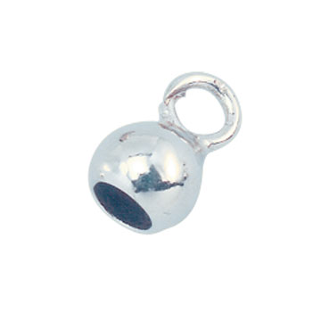 Einlackkapseln mit kleiner Öse 925/- Silber Ø 5,0 mm