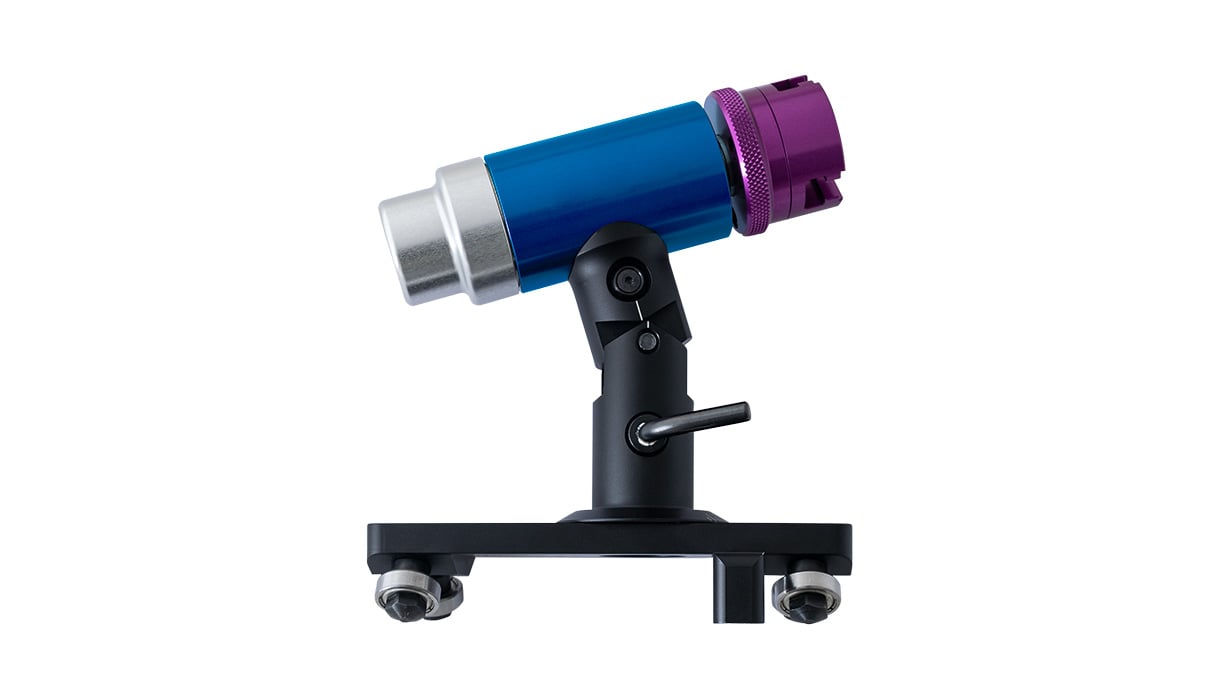 Lapidierschlitten inklusive zusätzlichem Handgriff zum Wechseln, mit Clip-System zum
schnellen Wechsel des Universalfutters (inkl. Universalfutter, ohne Spannbacken)