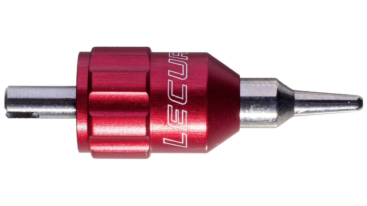 Lecureux Schraubendreherkopf Screw-On, Ø 1,1 mm, rot, mit Klingenhalter
