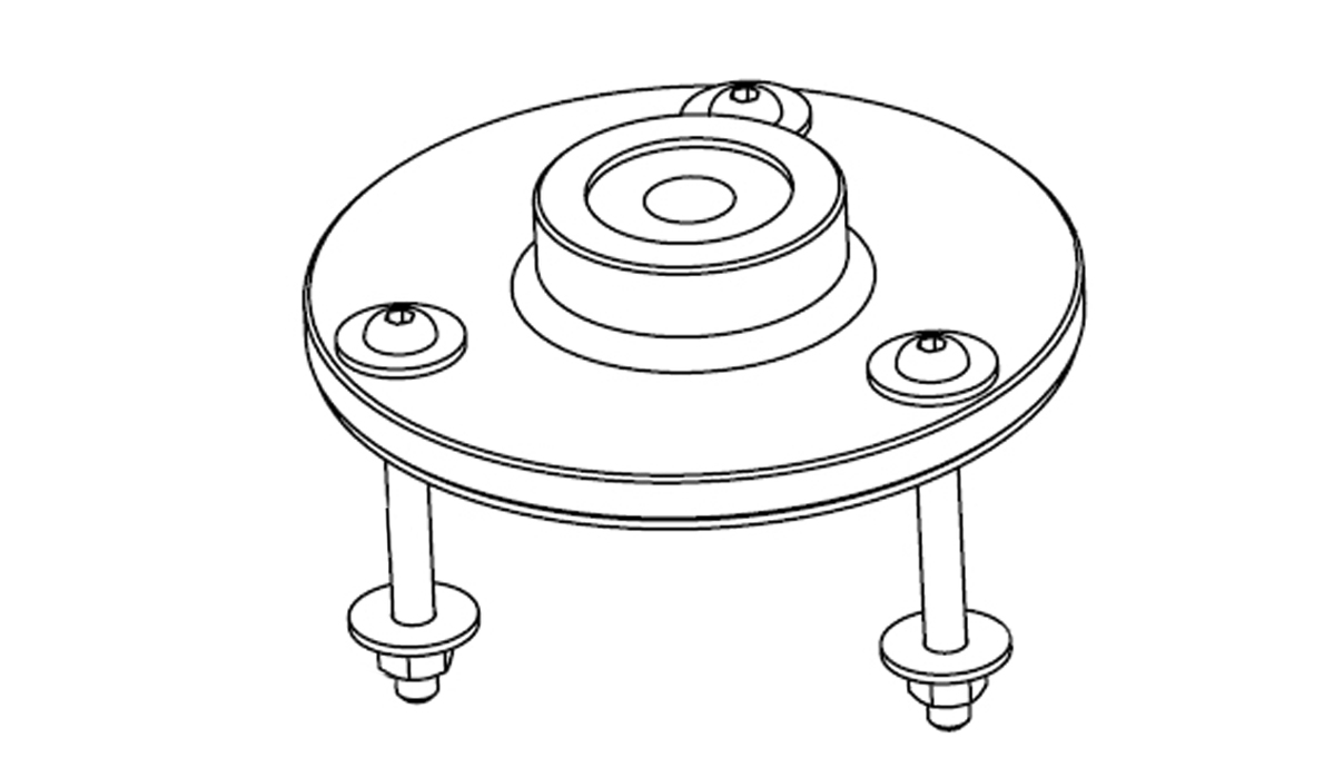 Zeiss Tischbefestigung für Tischstativ mit Doppelausleger SDA