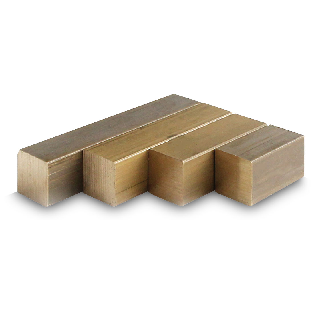 Messingrohling, vierkant, 15 x 40 x 25 mm