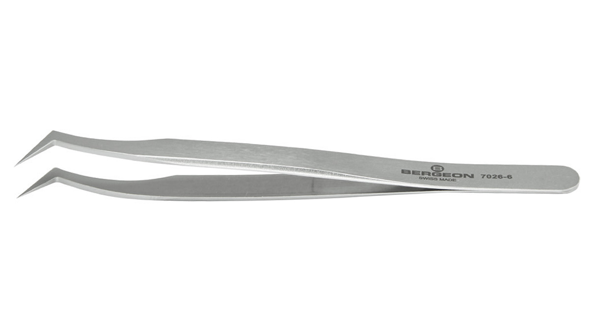 Bergeon 7026-6 Kornzange Form 6, extra fein, 80 % antimagnetisch