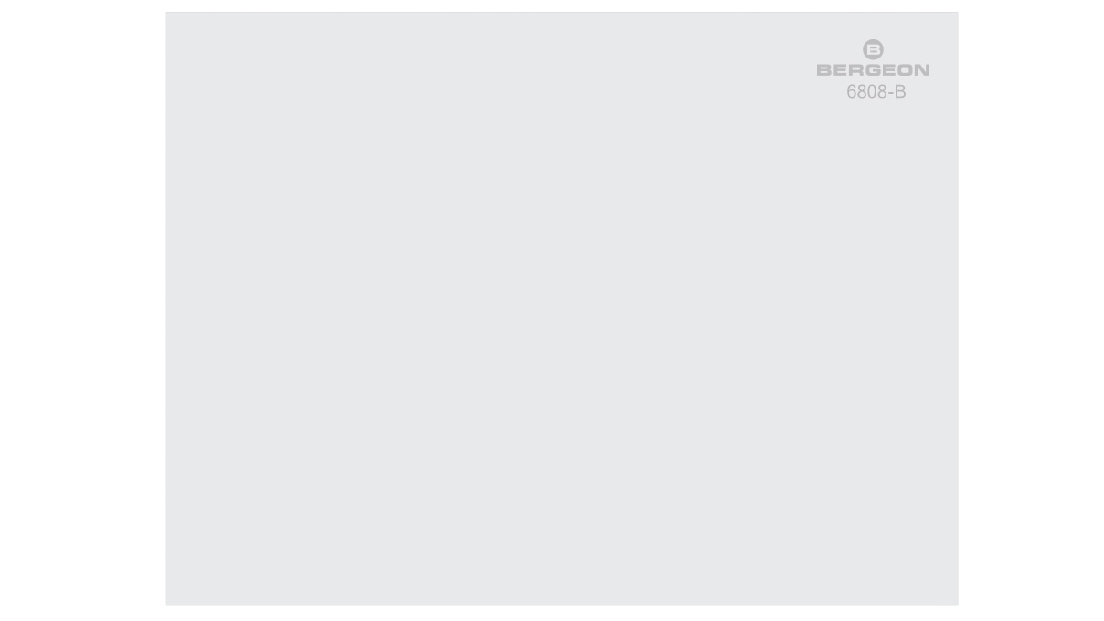 Bergeon 6808-B-10 Arbeitsunterlage, selbstklebend, glatt, weiß, 0,6 x 320 x 240 x mm, 10 Stück