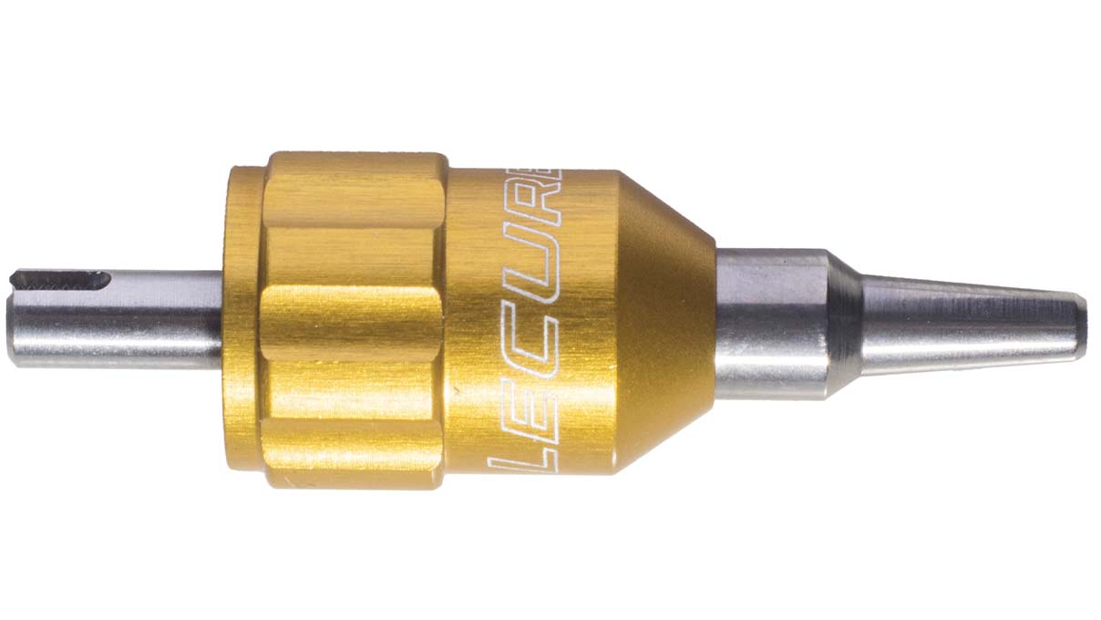 Lecureux Schraubendreherkopf Screw-On, Ø 0,9 mm, gelb, mit Klingenhalter