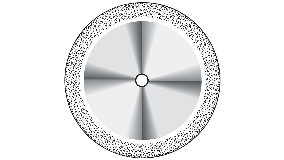 Diamantscheibe HP 357 Superflex, Korn fein, Ø 22 mm