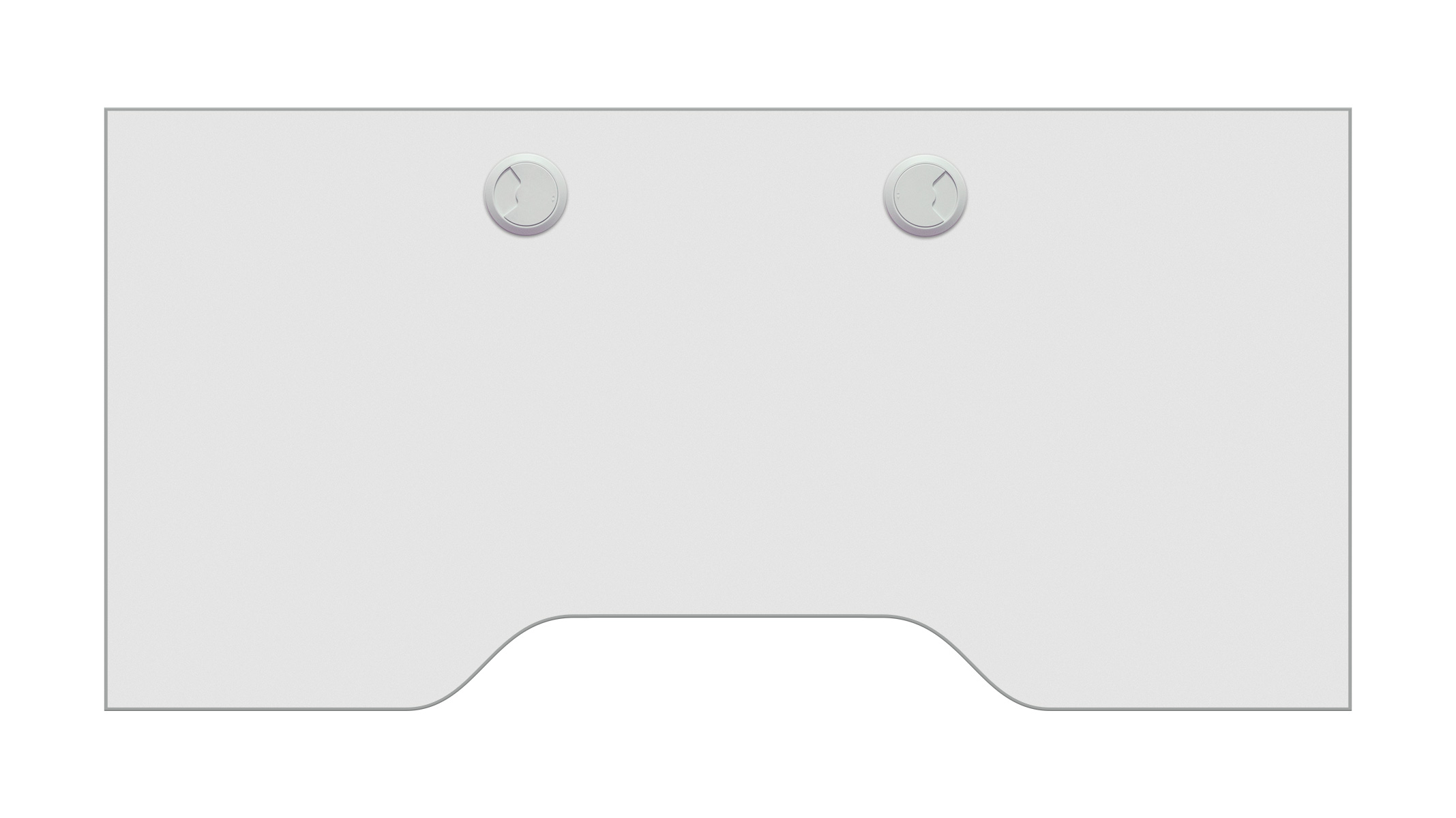 Ablageplatte, durchgehend, weiß, Sonderausstattung für Ergolift Evolution 120 cm