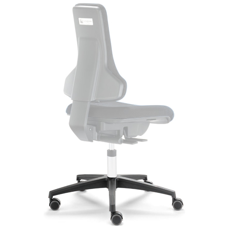 Schwarzes Fußkreuz mit Rollen für Dauphin Tec profile Drehstühle