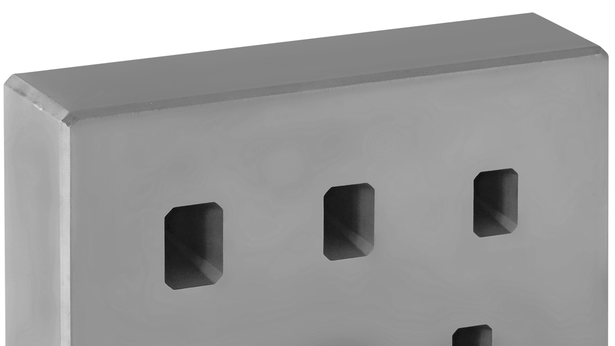 Einstauchmatrize mit Stempel, 8 Löcher, lang achteckig, Gr. 14 - 21 mm