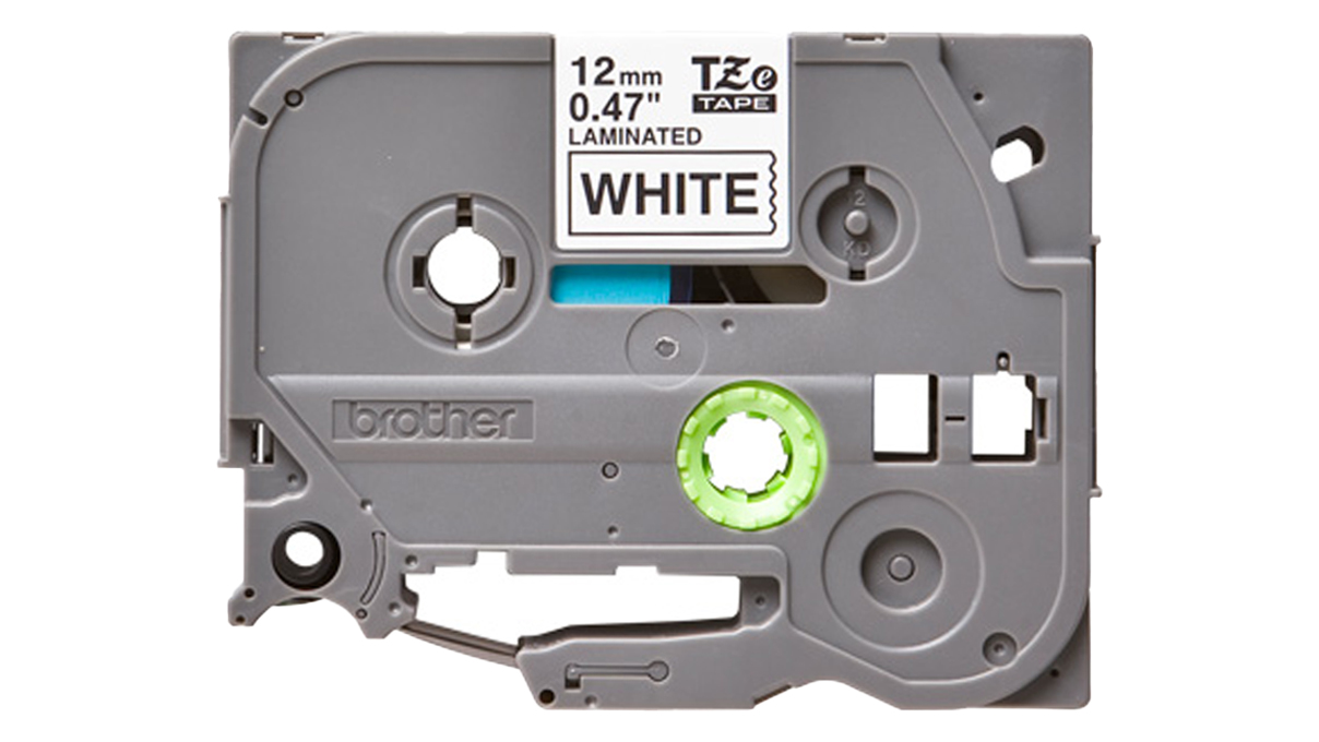 P-Touch TZe-231, Schriftband, schwarz auf weiß, 12 mm