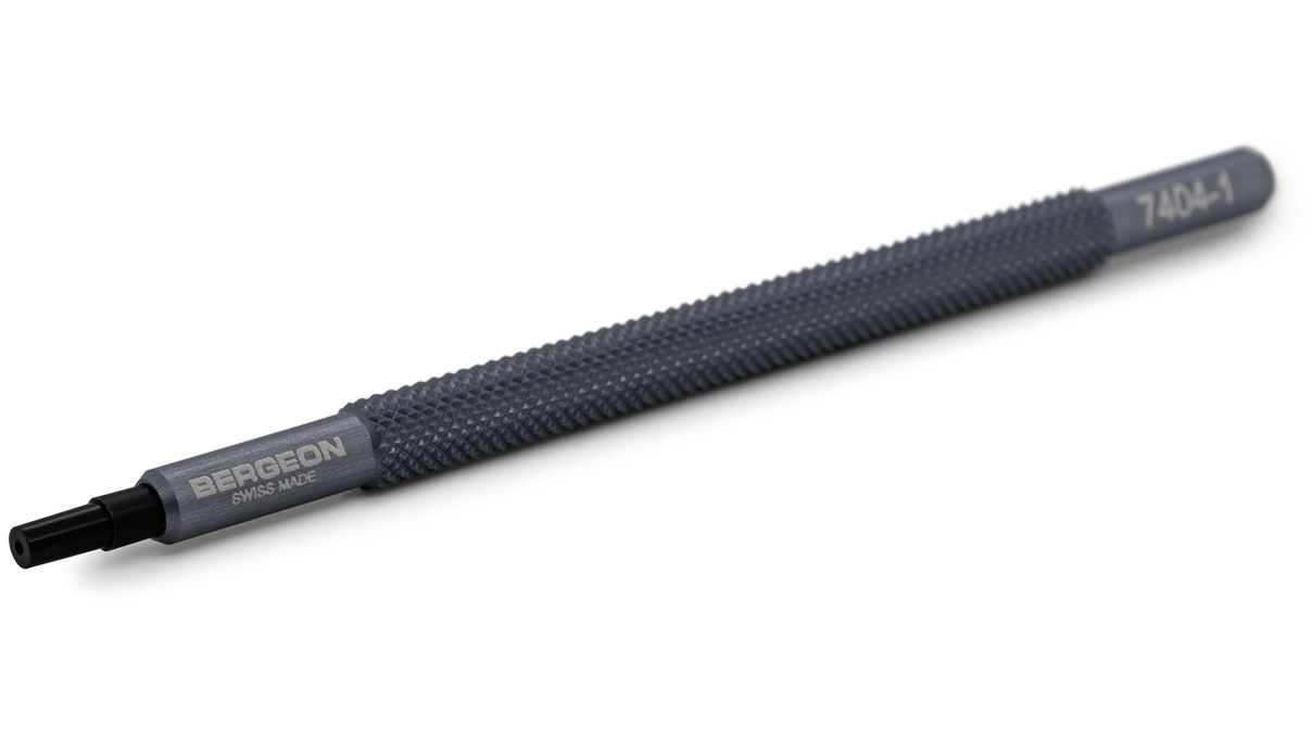 Bergeon 7404-1 Zeigersetzer mit 2 Delrin-Spitzen, Ø 0,5 / 1 mm