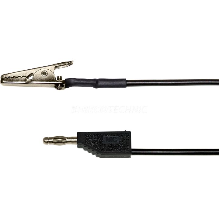 Lampert Kontaktklemme, Stecker 4 mm, Kabel 1 m