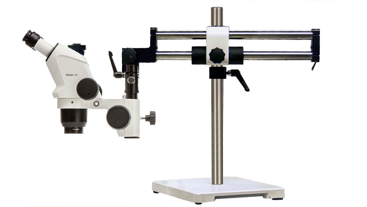 Zeiss Stativ SDA, Tischstativ mit Doppelausleger ohne Grundplatte