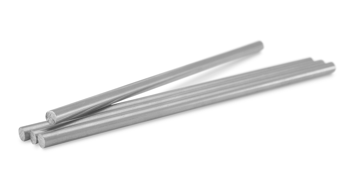 Bergeon 2184-P DI 1.00 Silberstahl-Rundstab, Rohling, Ø 1 mm, Länge 33 cm
