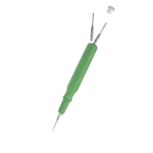 Ölgeber, grün, mit Ersatzspitze, 0,5 mm