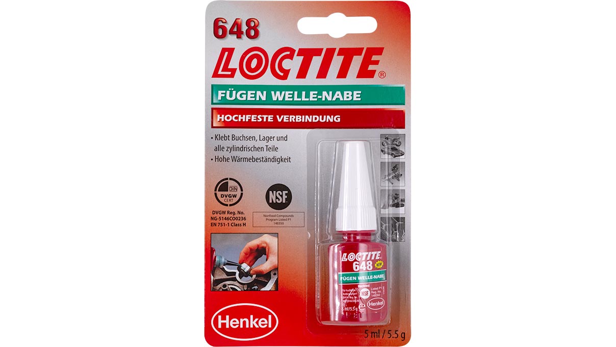 Loctite 648 Buchsen- und Lagerkleber, 5 ml