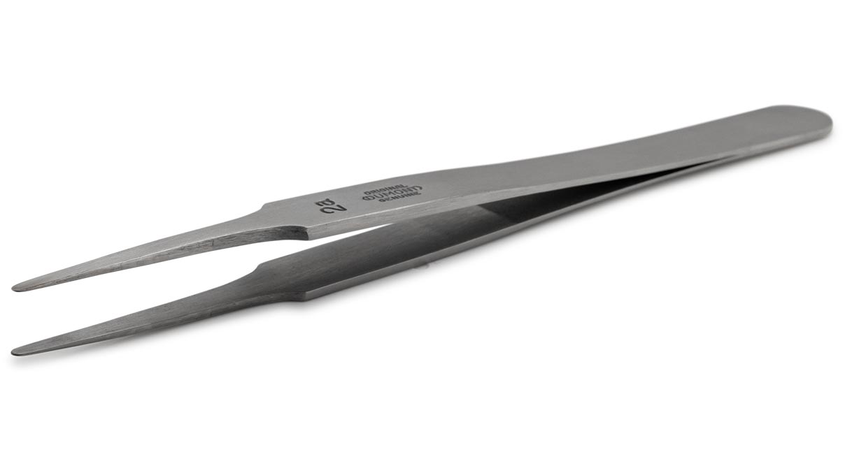 Dumont Pinzette, Form 2A, Kohlenstoffstahl, 120 mm