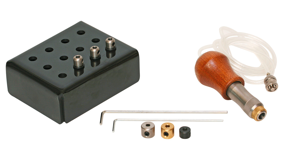 EnSet WH Handstück, mit Holzgriff, 3 Schlaghämmern und 3 Spannzangen