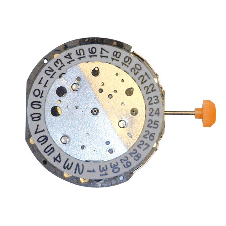 AU-Werk Miyota JS15 12 1/2''' DATE3 SC STOPWATCH 30MIN 24H Quarz (364 | SR621SW)