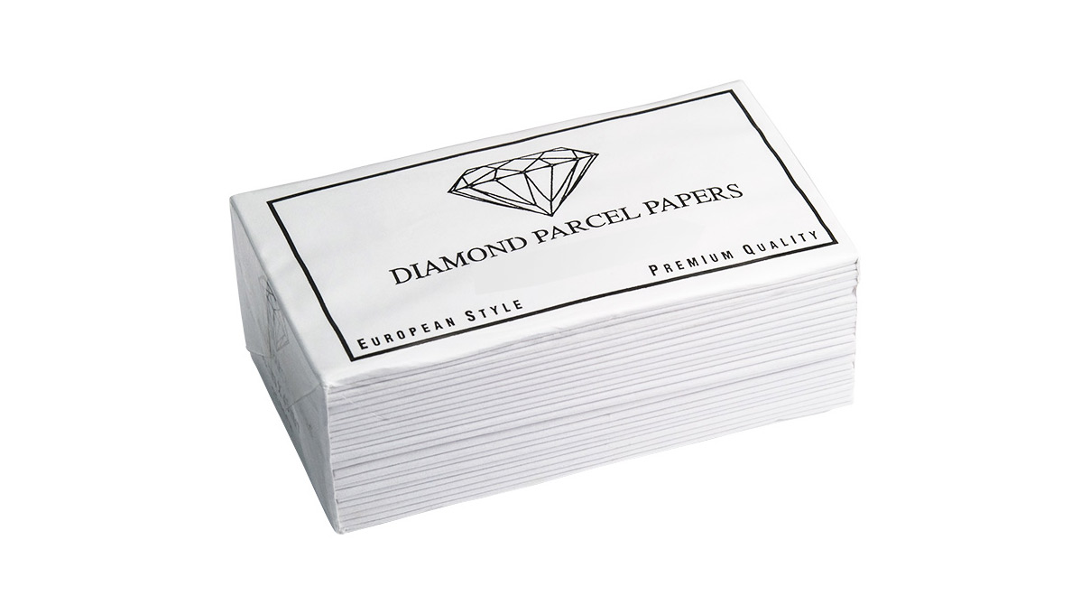 Edelstein-Papier, 2 Blatt, schwarz, gefaltet 80 x 45 mm