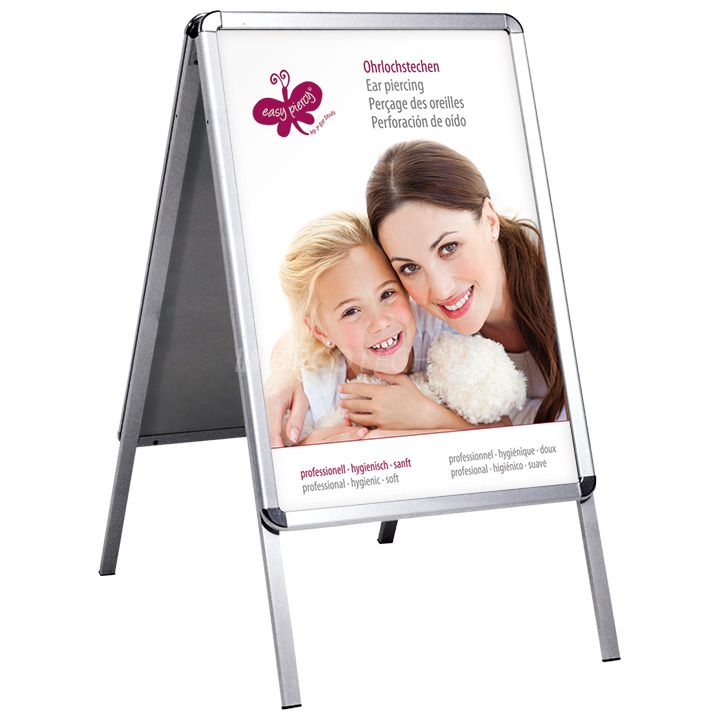 Plakatständer für DIN A1 Plakate Höhe ca. 120 cm ohne Plakat