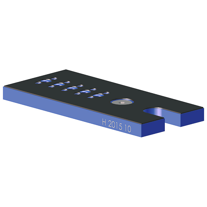 Horia 2015-10 Tisch aus eloxiertem Aluminium für Mehrzweck-Gerät Ref. AMF 2000 und 2015, mit
Schutzschaum beschichtete obene Fläche