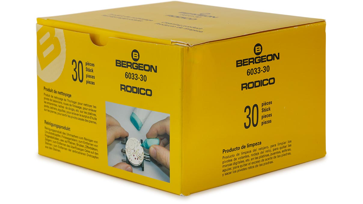 Bergeon 6033-30 Rodico Original Reinigungsmasse, 36 g, 30 Stück