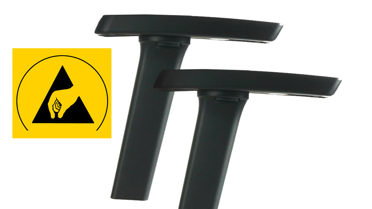 Bimos 4D-Armlehnen ESD für Arbeitsstuhl Texon