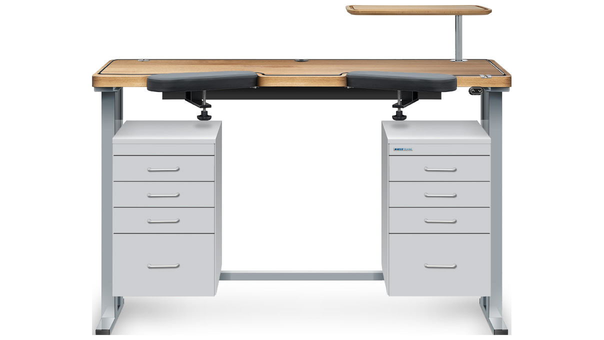 Regalaufsatz, schwebend, 55 x 20 cm, Höhe 20 cm, Eiche, Sonderausstattung für Ergolift Evolution 120
cm und 140 cm