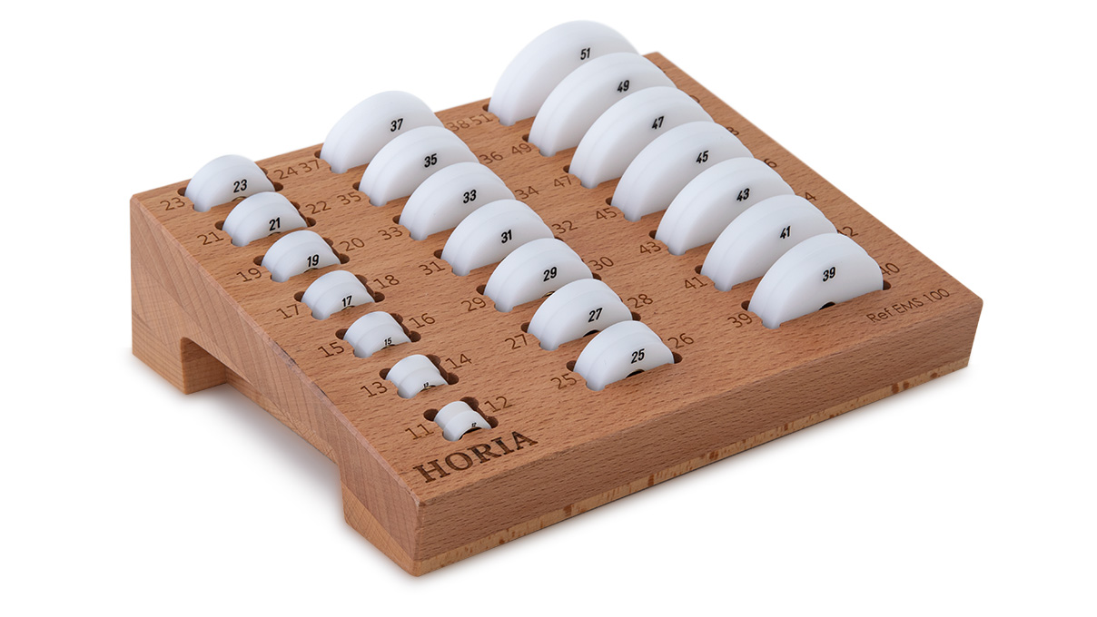 Horia EMS 100 Set Druckstücke für flache Uhrengläser