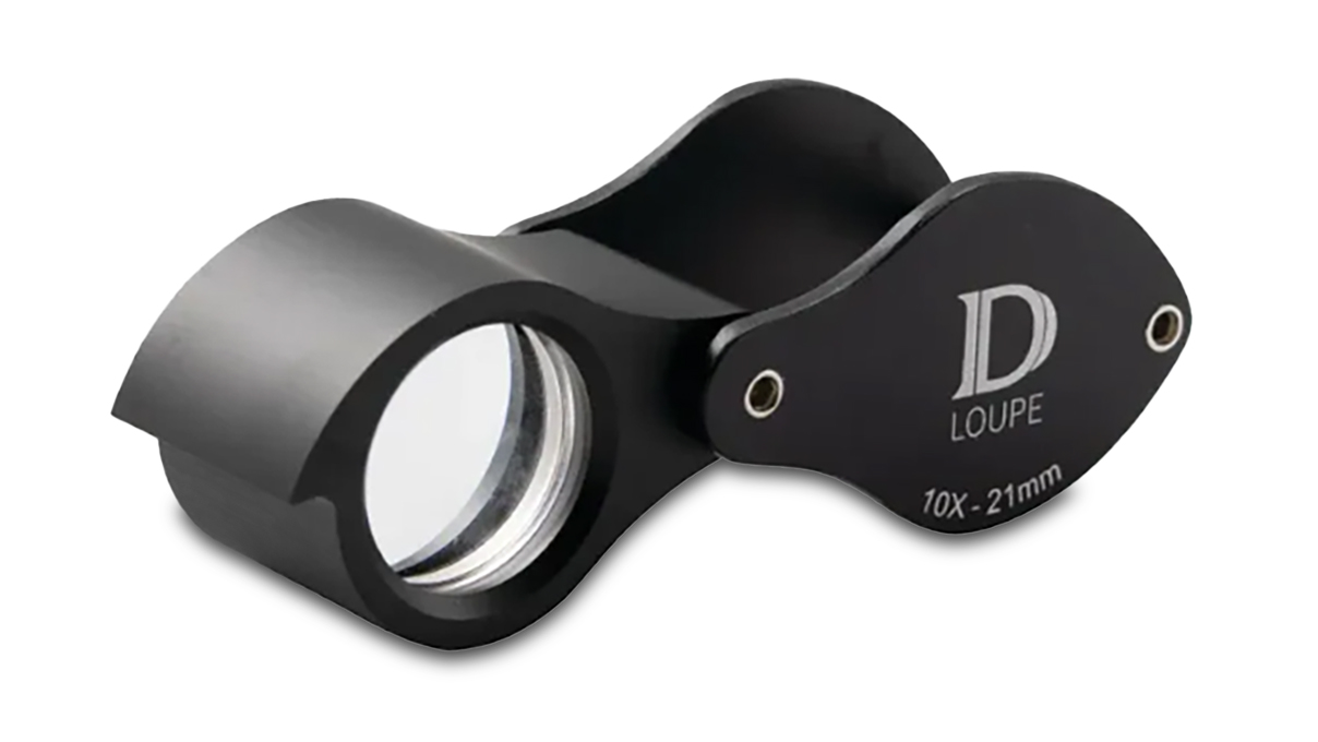 Triplet Diamantlupe 10x, Sehfeld 21 mm