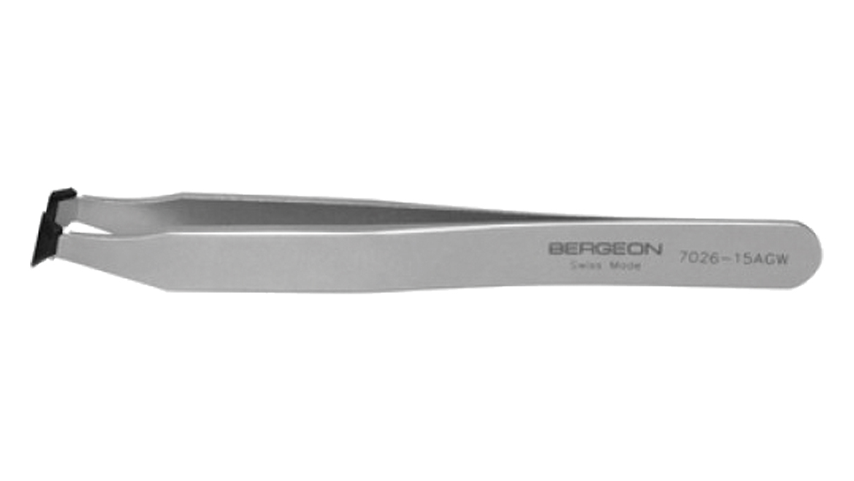 Bergeon 7026-15AGW Kornzange, fein, 80 % antimagnetisch, Spitzen mit PTFE-Beschichtung