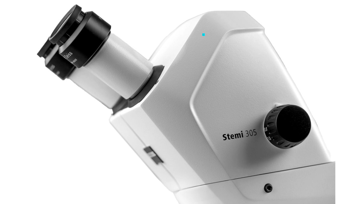 Stereomikroskop Stemi 305 cam W, Mikroskop mit integrierter 4 Megapixel Kamera und WLAN mit
Augenmuschel, Stativ K EDU und Spot-Leuchte K LED