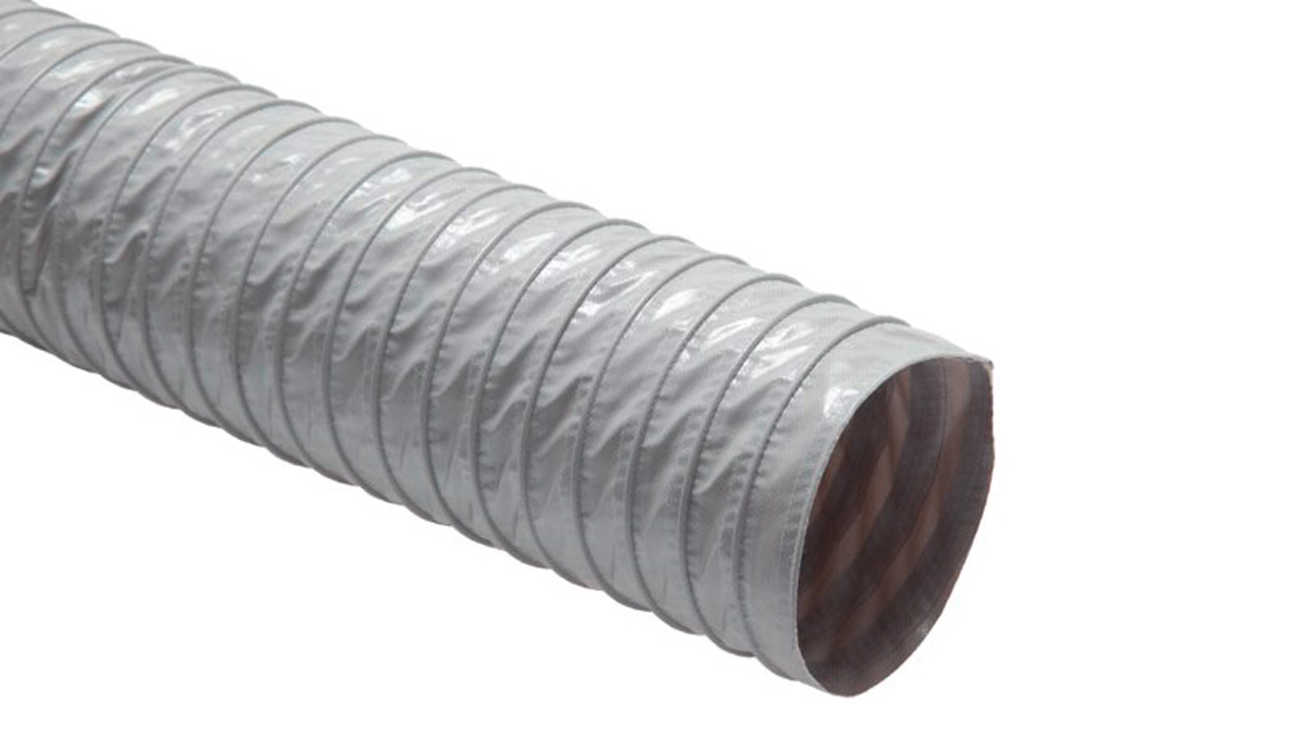 Klima- und Lüftungsschlauch, Meterware, hellgrau, Ø 50 / 54 mm, Polyestergewebe