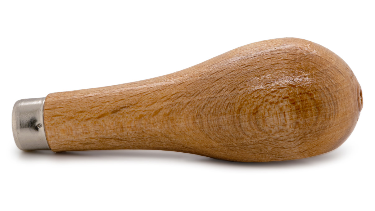 Stichelheft, lackiert, Birnenform abgeflacht, Ø 28 mm, Länge 80 mm