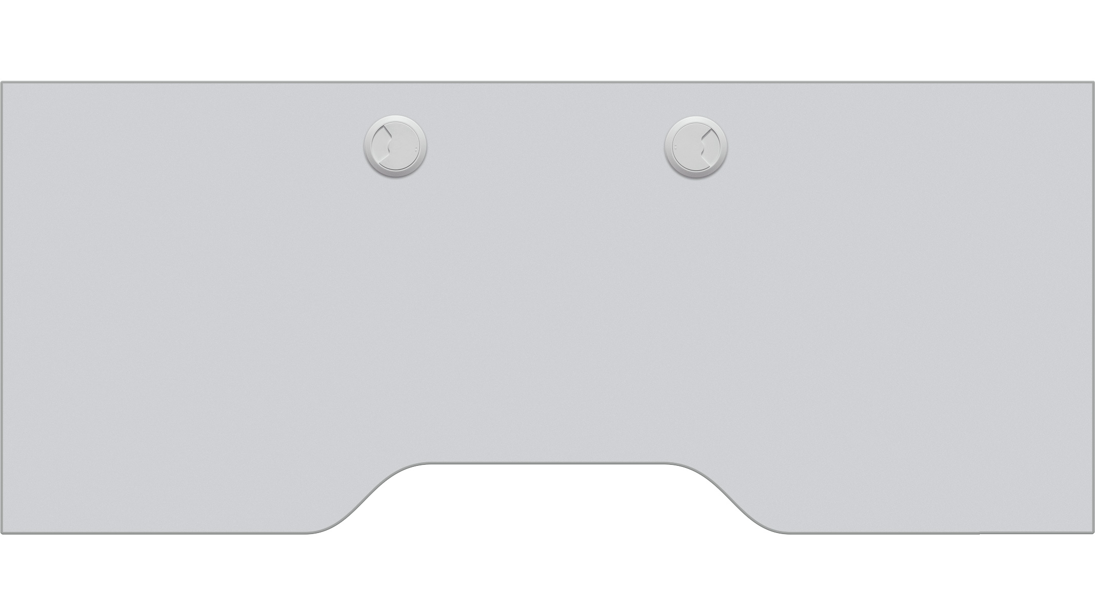Ablageplatte, durchgehend, seidengrau, Sonderausstattung für Ergolift Evolution 140 cm