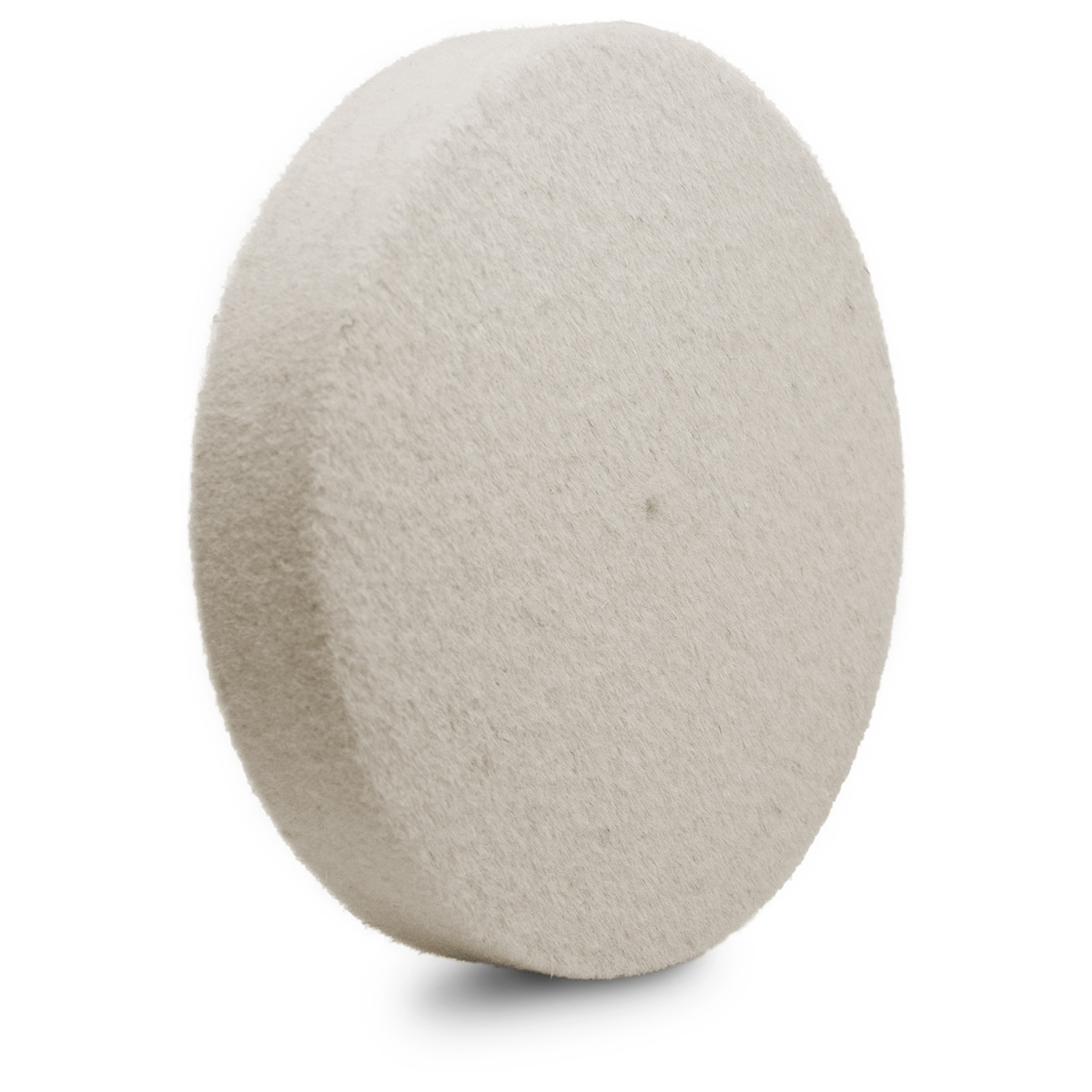 Filzscheibe, Wollfilz, weiß, Ø 80 x 13 mm, Mittel