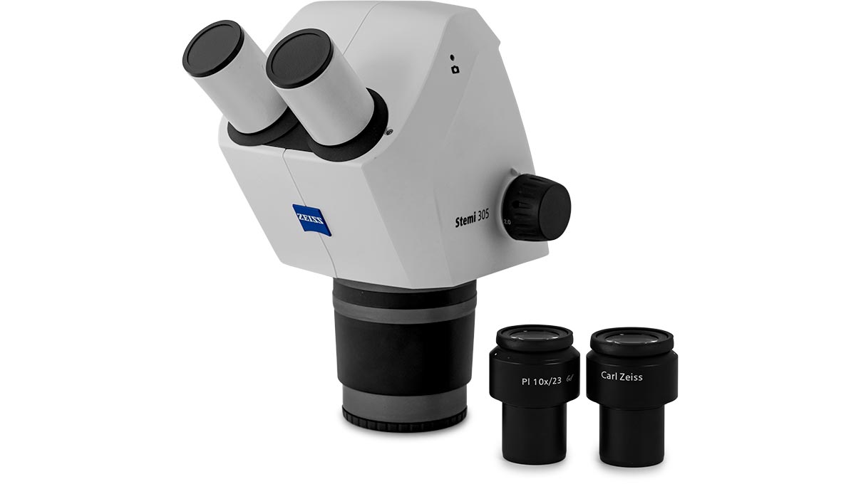Zeiss Stemi 305 cam E, Stereomikroskopkörper mit integrierter 4 Megapixel Ethernet Kamera