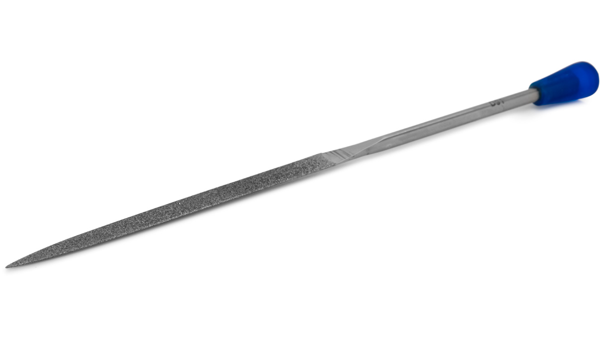 Diamant-Nadelfeile, Messer, Körnung D 91, Belag 70 mm, Länge 140 mm