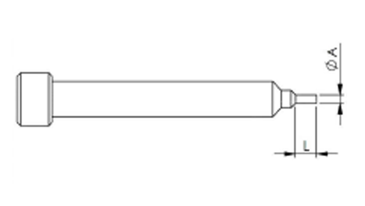 Horia AR AI 04-21 Volle Spitze, A Ø 0,22 mm, B Ø 1 mm, L 0,8 mm