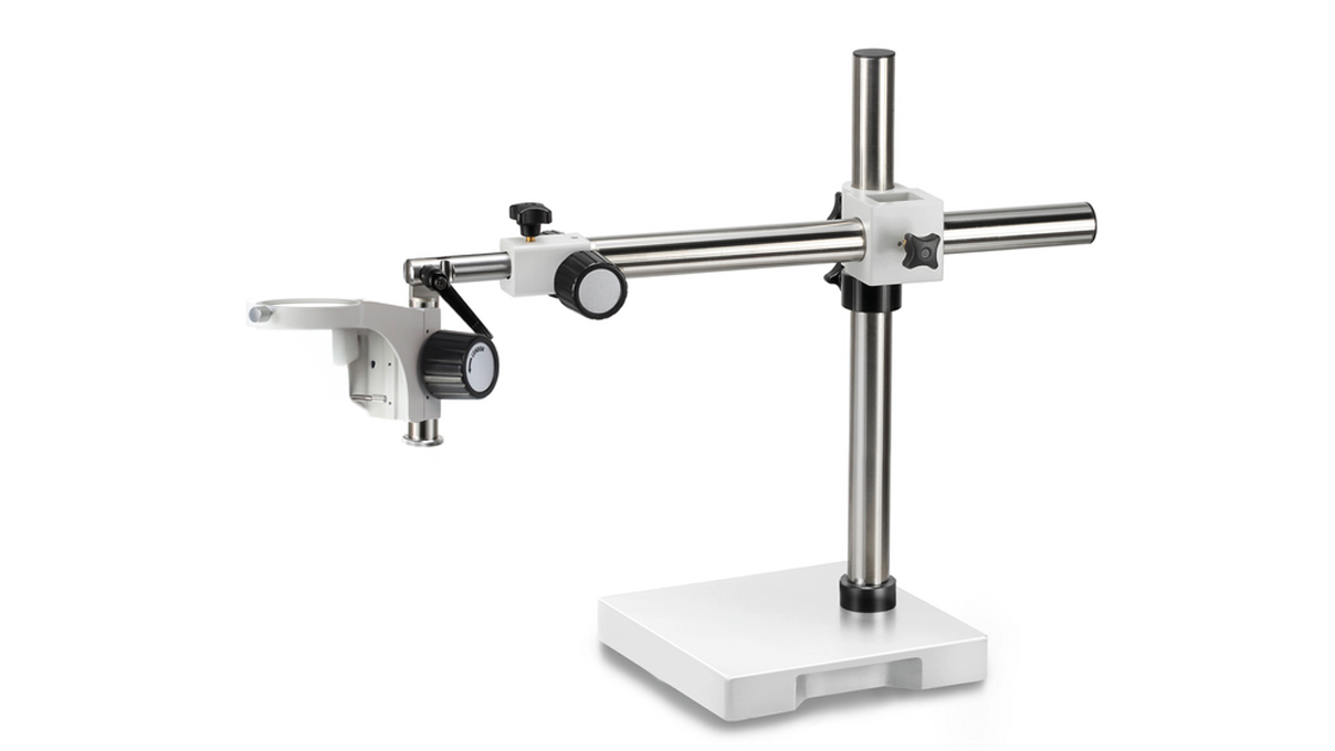 Stereomikroskop-Ständer Universal (51,5 cm x 61,4 cm) mit Platte für Steromikroskope mit
Mikroskopkörperaufnahme Ø  76 mm