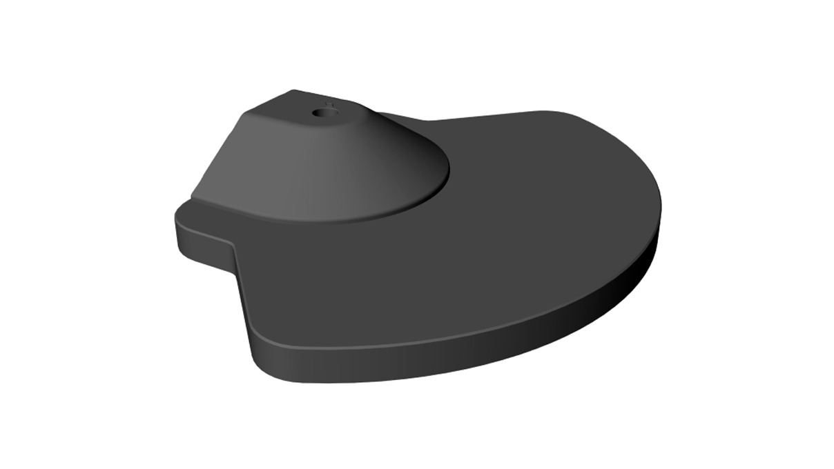 Sockel OX260, fächerförmiger, schwerer Fuß für hohe Stabilität, Kunststoff, schwarz, für Veritas-Leuchten