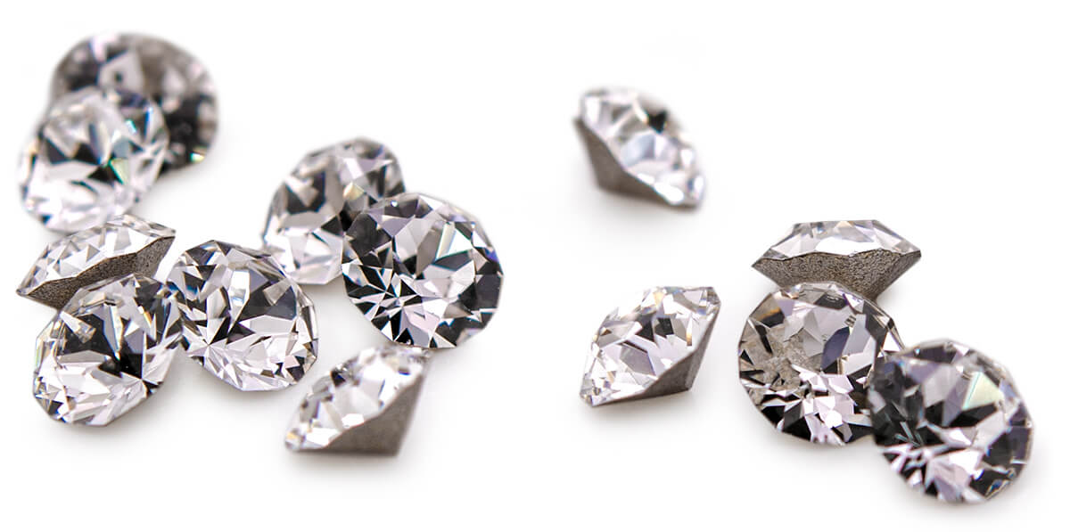 Sortiment à 144 Similisteine rund Ø 1,2-4,0 mm