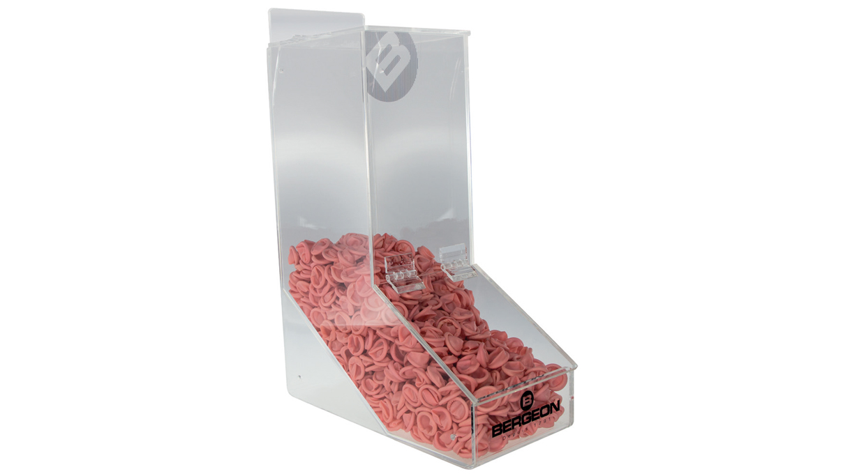 Bergeon 7872 Spender für Gummifingerlinge, UV-Schutz, Wandbefestigung möglich