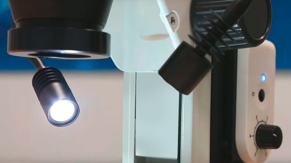 Doppelspot-Leuchte EasyLED Plus, inklusive Adapter für Stative K/M und für Säule 32 mm