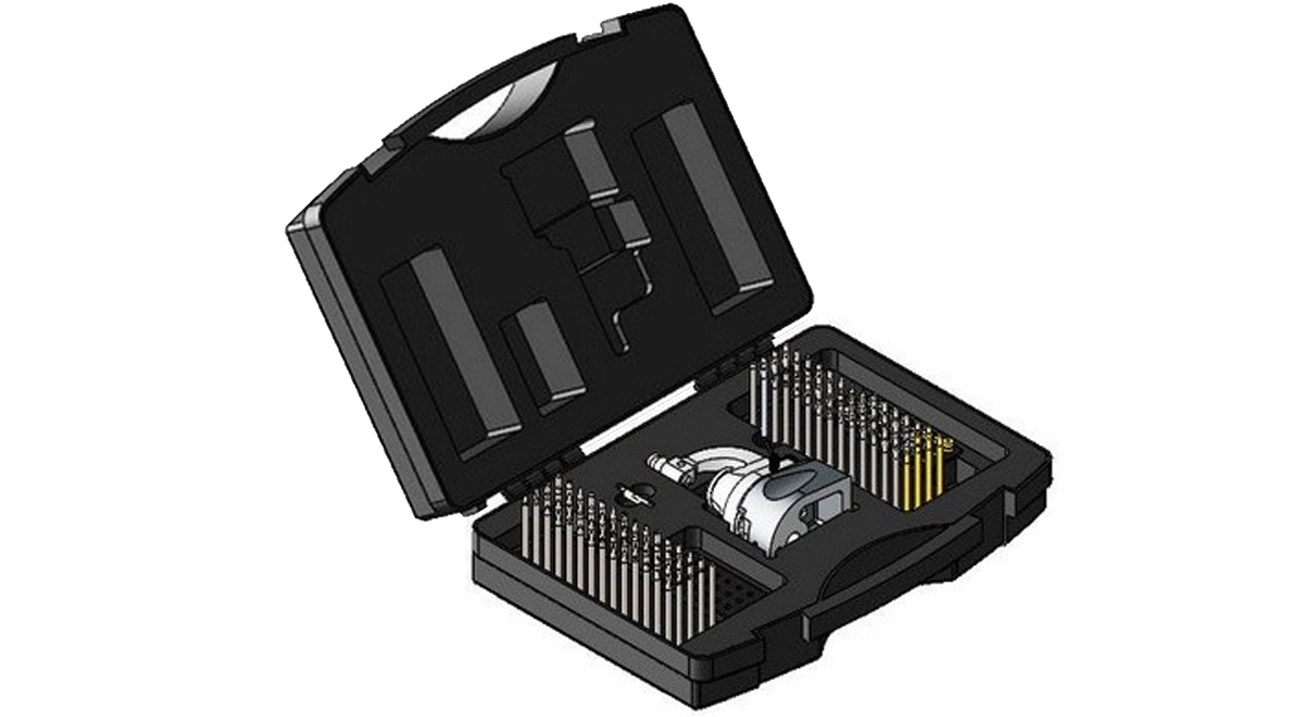 Star 15285-93C Steineinpress- & Triebnietwerkzeug zum Nieten und Einpressen, 120 Punzen und 24
Ambösschen, mit Sockel, in Koffer