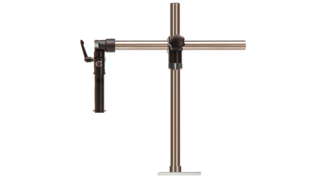 Tischstativ Ausleger B kurz (55 cm x 45 cm)  für Mikroskope, ohne Mikroskopträger, mit Aufschraubplatte