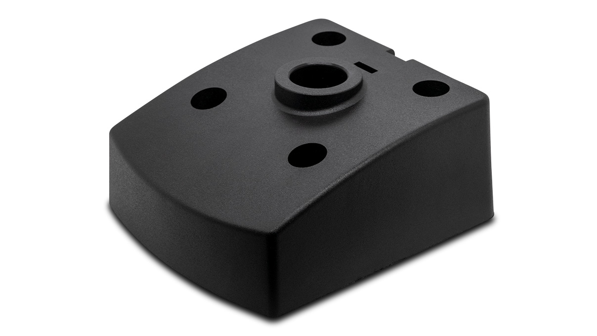 Sockel für Waldmann Leuchten, Kunststoff, flach, schwarz