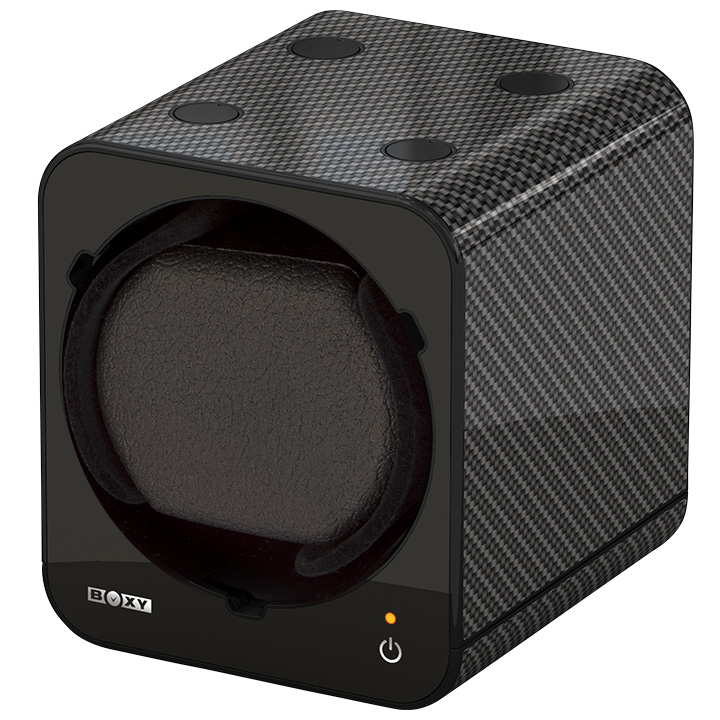 Boxy Fancy Brick Uhrenbeweger, Carbon, mit Adapter