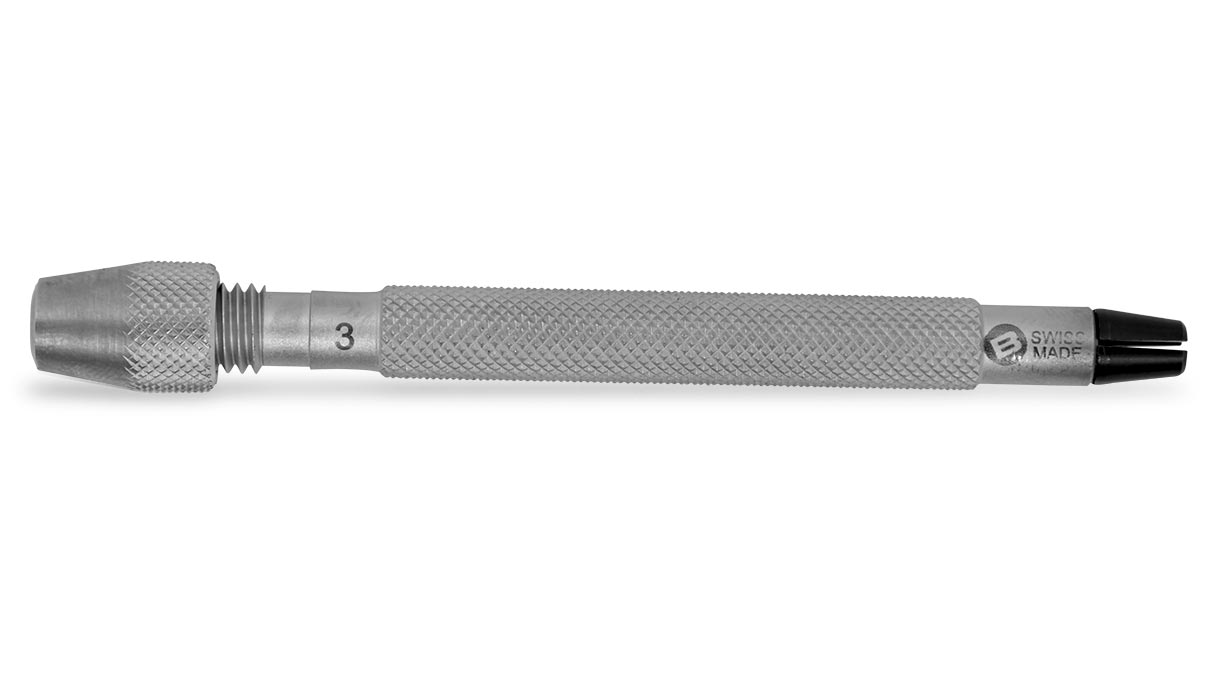 Bergeon 30023-3 Stiftenklöbchen, Spannweiten 1 - 1,5 / 1,5 - 2 mm, Länge 100 mm