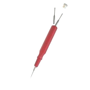 Ölgeber rot, mit Ersatzspitze im Griff, grob 0,8 mm